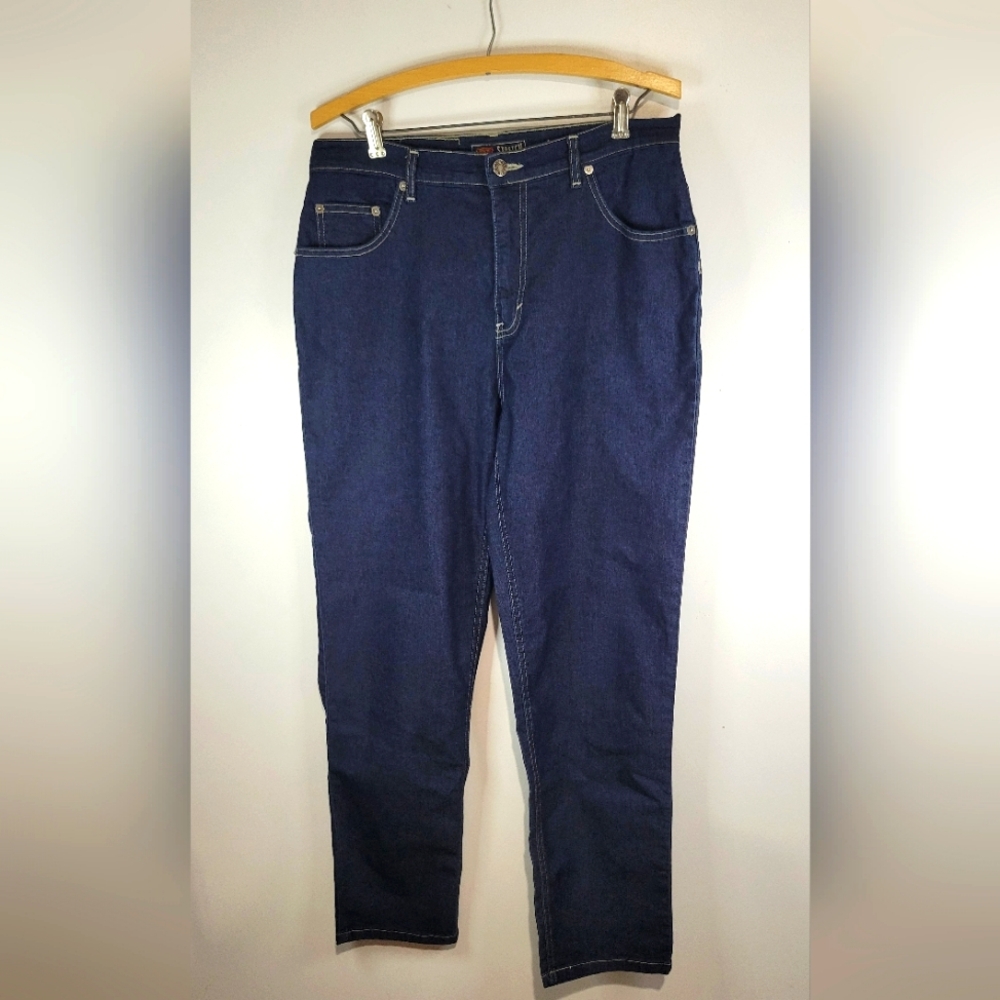 ROUTE 66 Womens Sizes 11/12 Straight Leg Denim Blue Jeans.